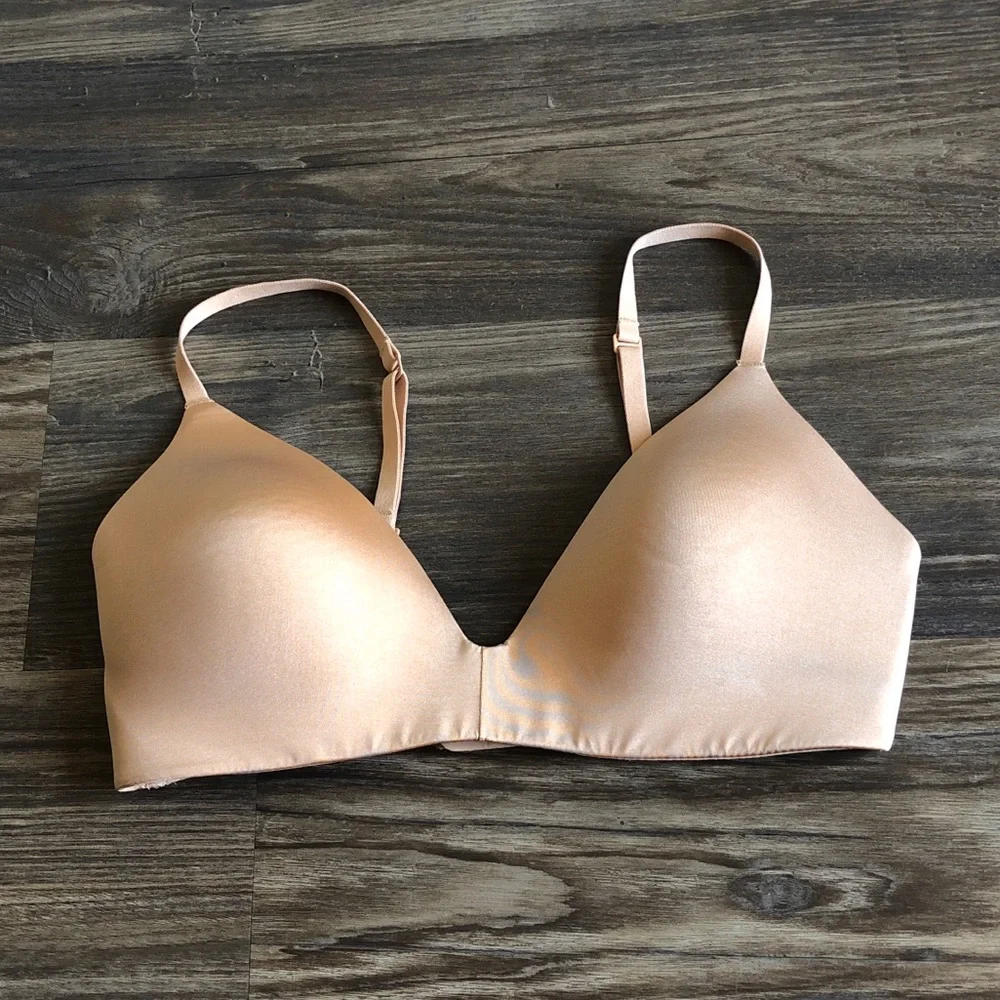 Skims Wireless Form Demi T Shirt Bra Nude Tan 34C - Picture 4 of 12